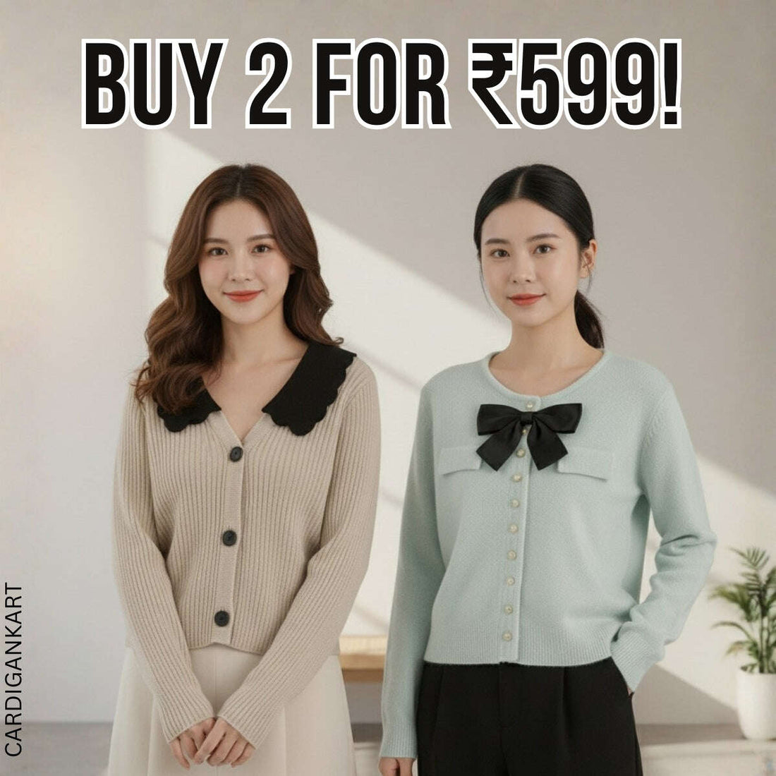 2-Pack Women's Winter Cardigan |CAR-10 CardigansKart
