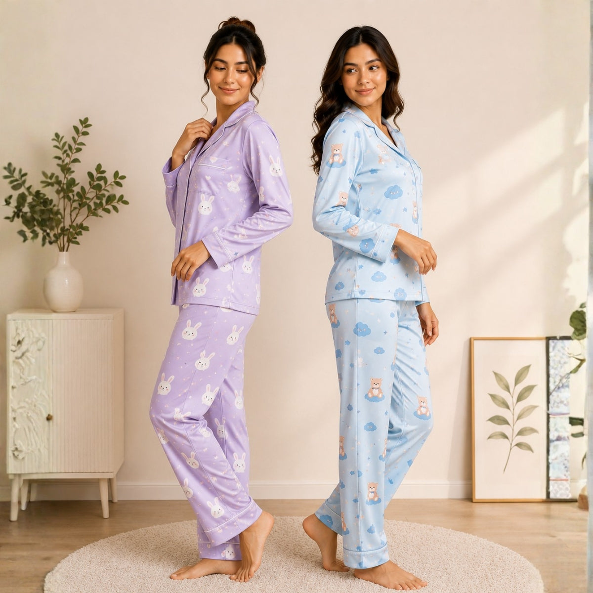 3 Combo Cotton Night Suits (3NS-23)