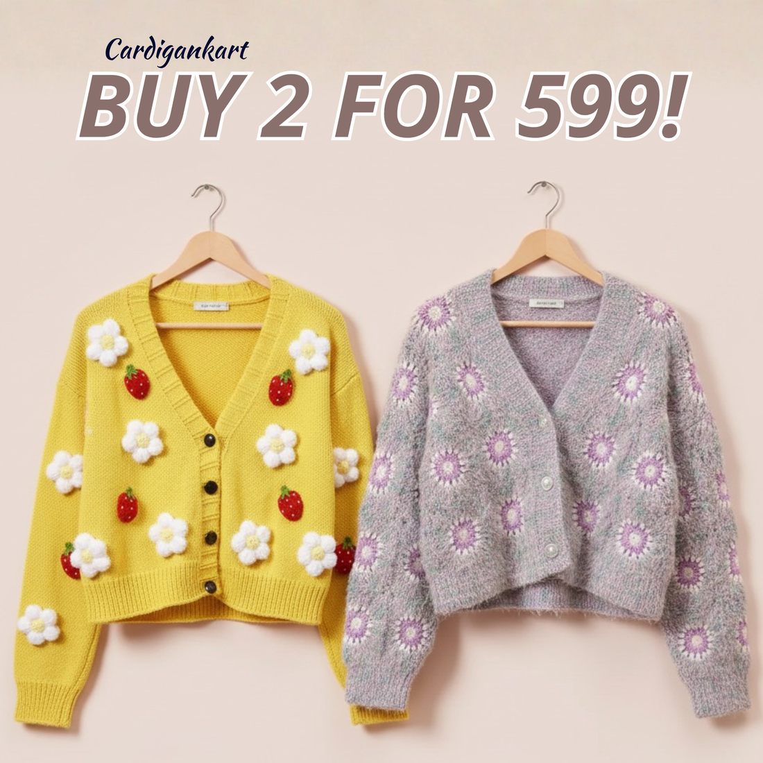 2-Pack Women's Winter Cardigan |CAR-05 CardigansKart