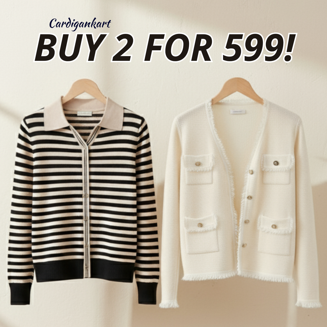 2-Pack Women's Winter Cardigan |CAR-01