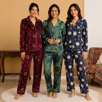 3 Combo Cotton Night Suits (3NS-06)