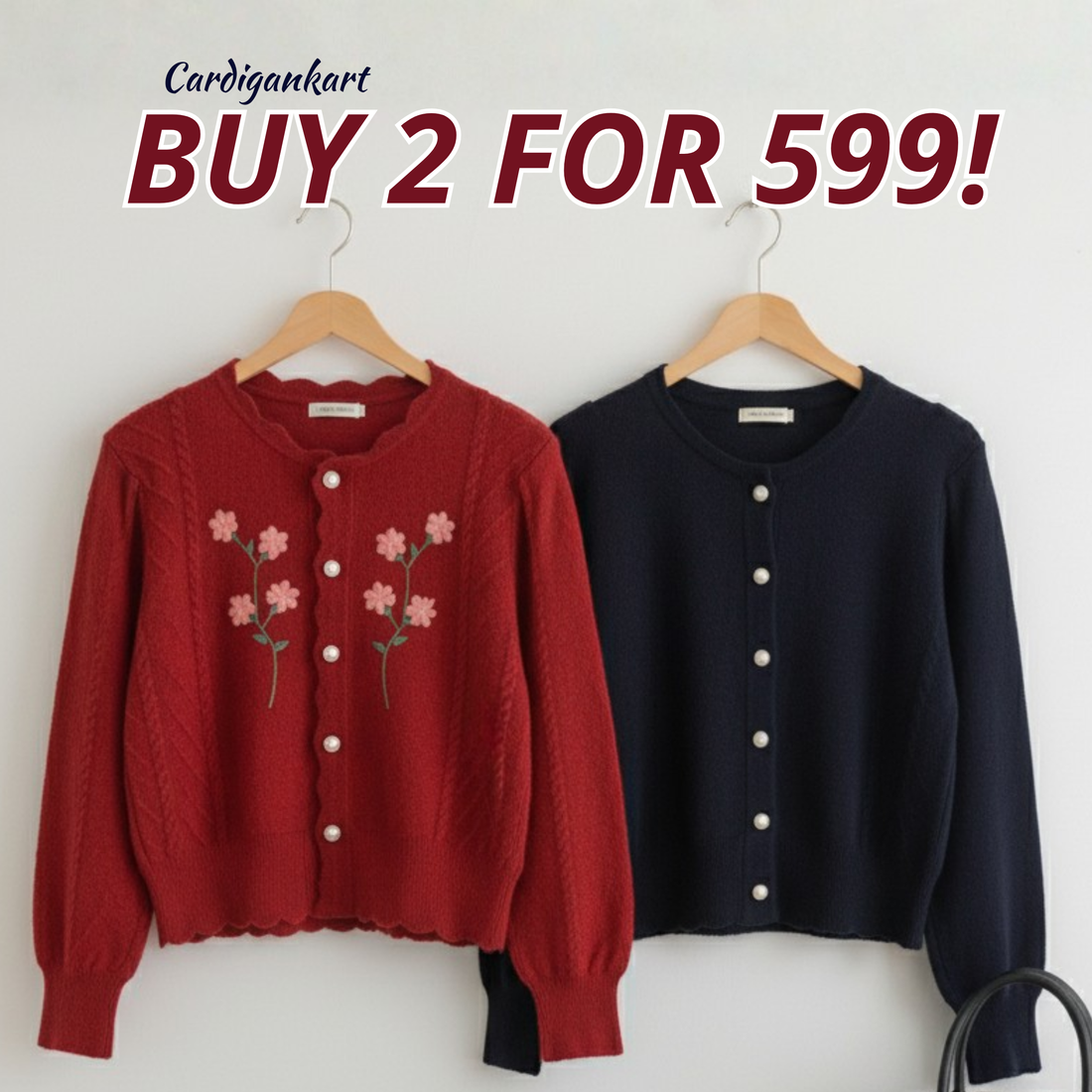 2-Pack Women's Winter Cardigan |CAR-08 CardigansKart