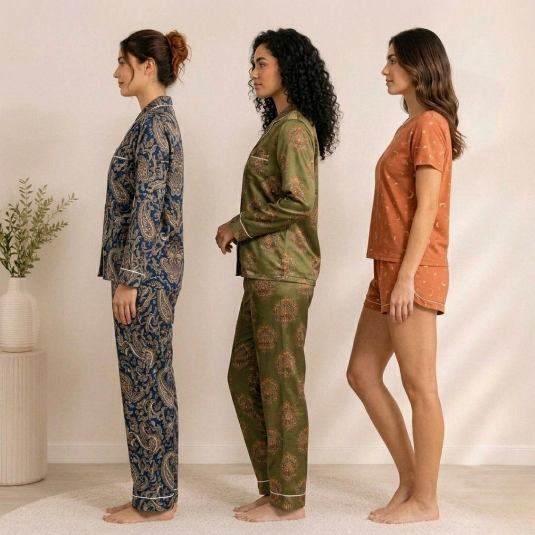 3 Combo Cotton Night Suits (3NS-08)