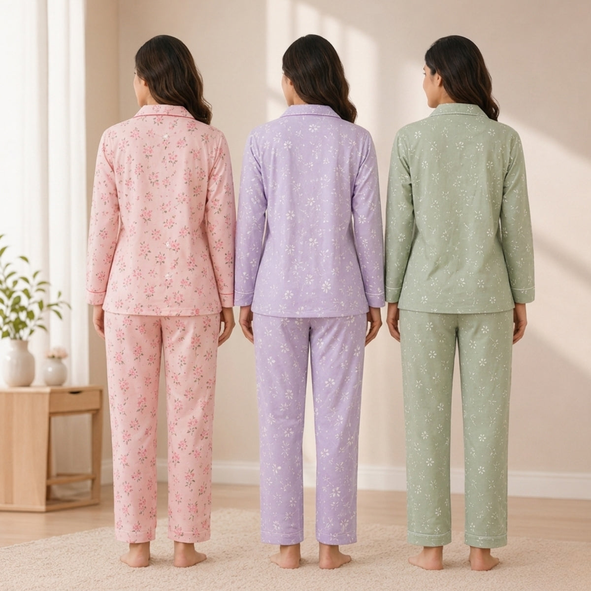 3 Combo Cotton Night Suits (3NS-10)