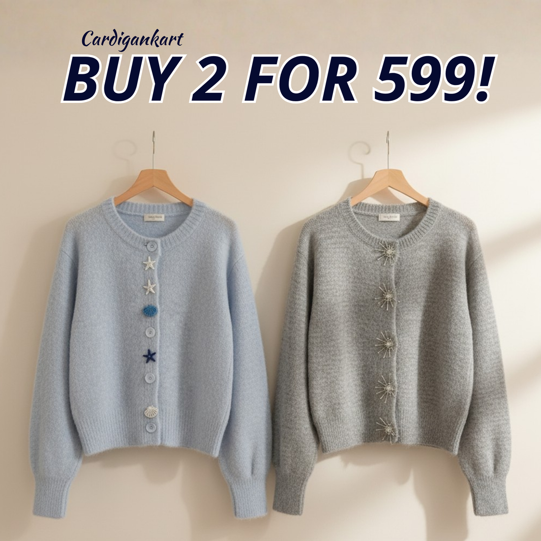 2-Pack Women's Winter Cardigan |CAR-12 CardigansKart