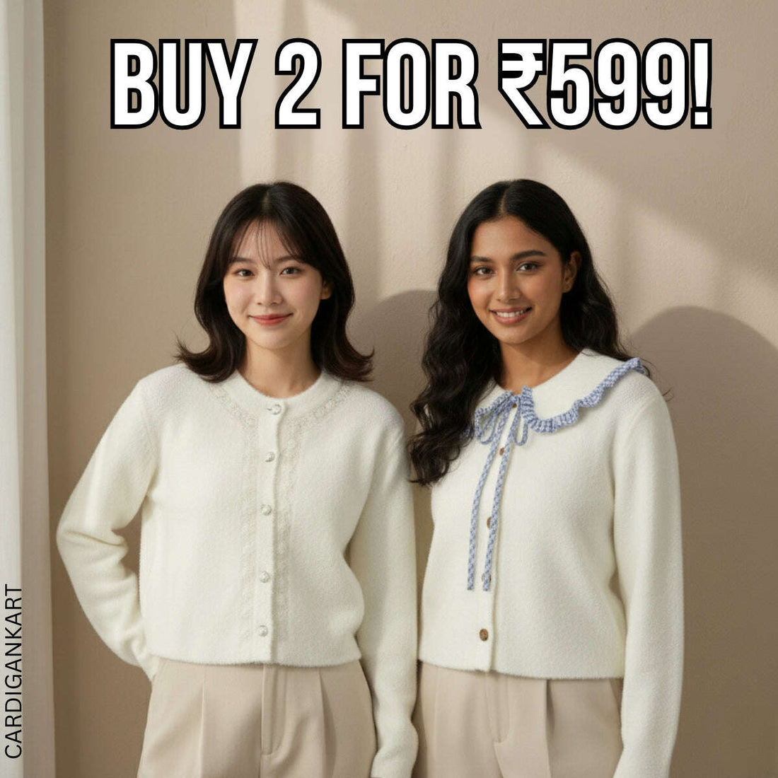 2-Pack Women's Winter Cardigan |CAR-04 CardigansKart