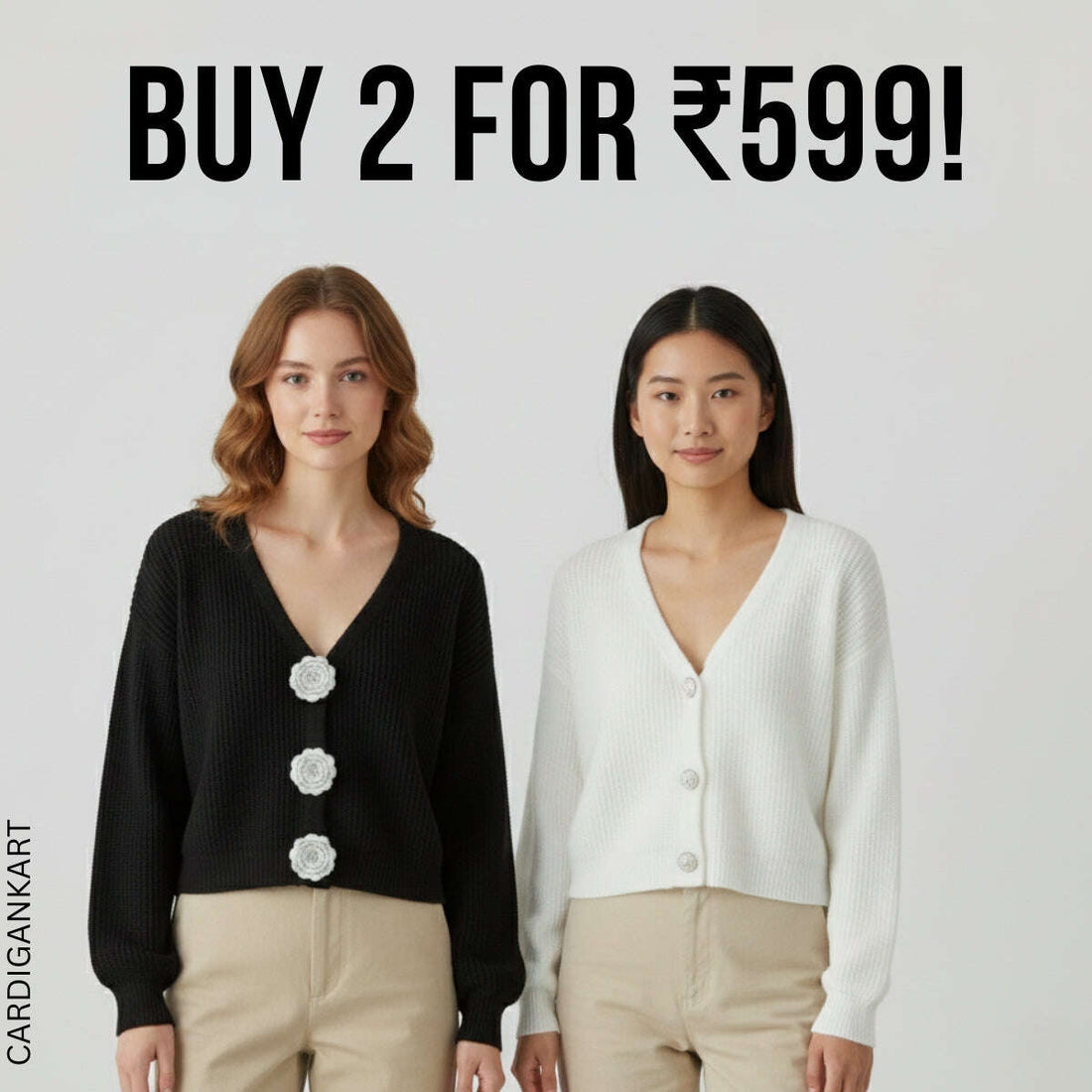 2-Pack Women's Winter Cardigan |CAR-02 CardigansKart