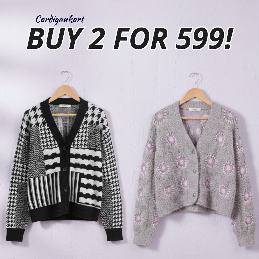 2-Pack Women's Winter Cardigan |CAR-03 CardigansKart